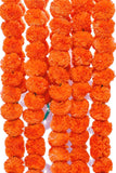 Pack of 5 Pcs. of Artificial Marigold Plastic Flower Garlands 5 Feet Long, for Parties, Theme Decorations, Home Decoration, Photo Prop, Diwali Decoration, Durga puja Festival