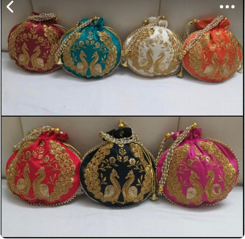 AlphaaEM Gujarati bags Embroidery Clutch Cum Sling Bag With Elephant Motif  … (Blank) : Amazon.in: Fashion